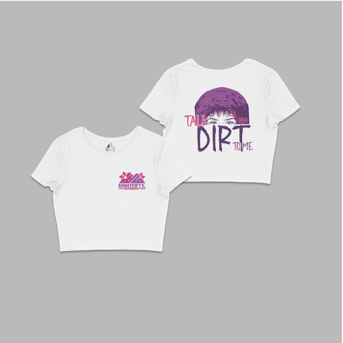 Talk Dirt Crop Top – Artwork By Sierra Winter – EightFifty co