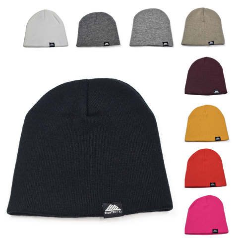 Woven Label Beanie - 12 Color Options