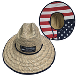 EF Patch Straw Hat – USA Flag Bottom
